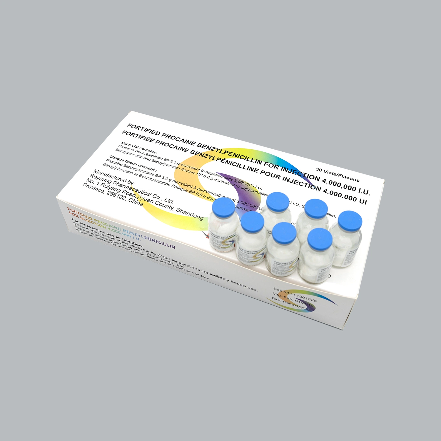 Procaine Penicillin for Injection 0.4mega 0.8maga 1mega 3mega with GMP