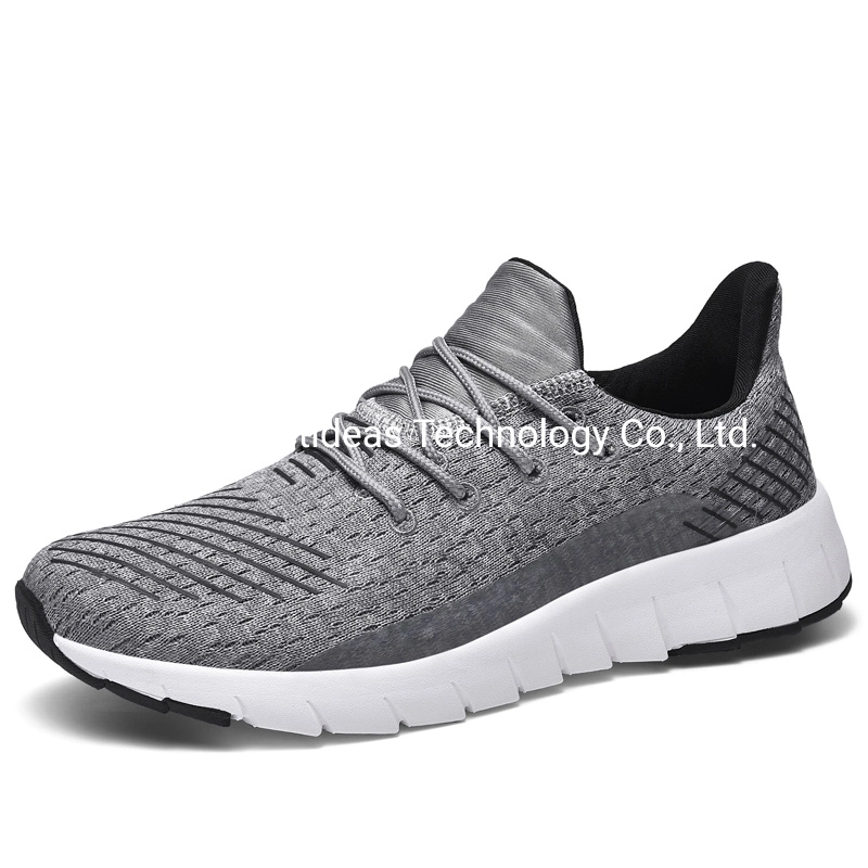 Hot Sale Flyknit Upper Black Men Shoes Fashion Sneaker Sports Shoes