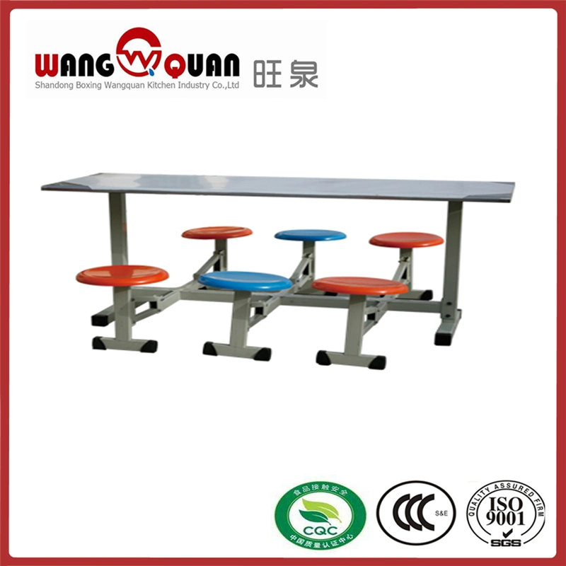 School Dining Hall with Dining Table and Chairs Split Type 4 or 6 Seats in China