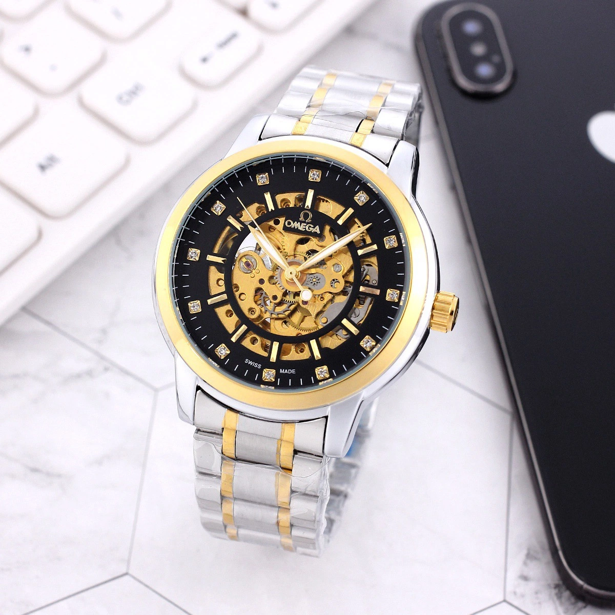 Couple Wooden Watch Waterproof  Watches Chronograph OEM Logo Watch Dee