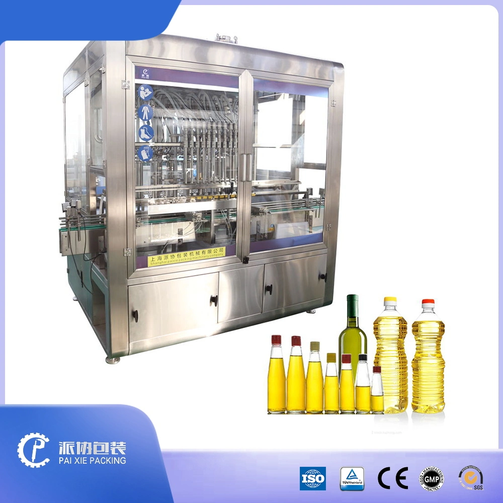 New Design Diesel Gas Fuel Lubricant Brake Engine Oil Multiple Heads Chemical Industry Bottling Machine Liquid Bottle Filling Sealing Labeling Packaging Machine