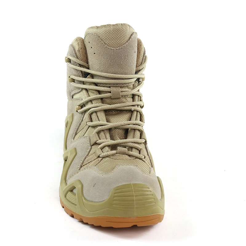 Botas de escalada Dinggu Corte alto de tobillo Zapatos deportivos al aire libre sin cordones Botas de senderismo de moda para hombre resistentes al desgaste