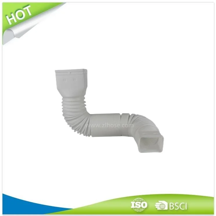 3en. X 4. Blanco/Verde/Negro/marrón extensor Downspout Flexible extensión flexible de drenaje