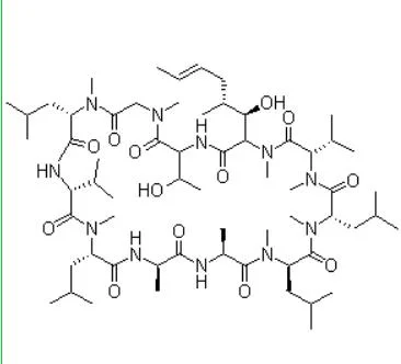 Matériau de référence certifié ISO	95%	cyclosporine C	59787-61-0 réactif standard