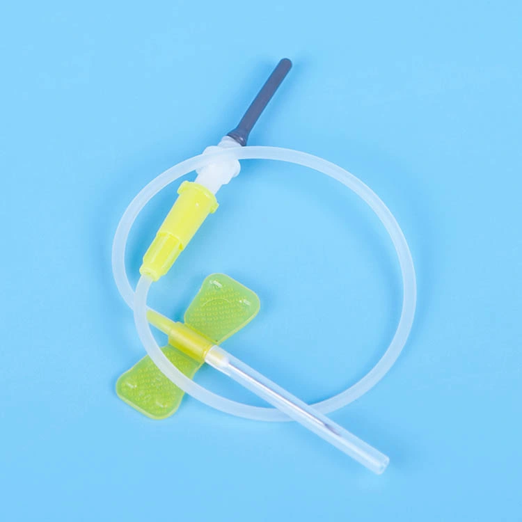 Medical Disposable 18g 21g 24G 25g Vacuum Blood Collection Butterfly Needles with Luer Adapter