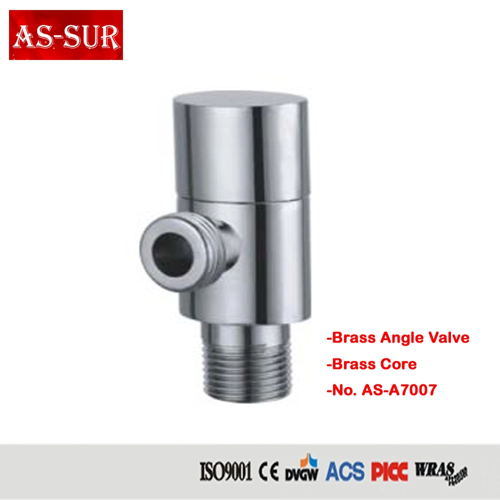 ANSI/DIN Best Sale Manufacturer Water Tap Chrome Plated Brass Angle Valve A7003