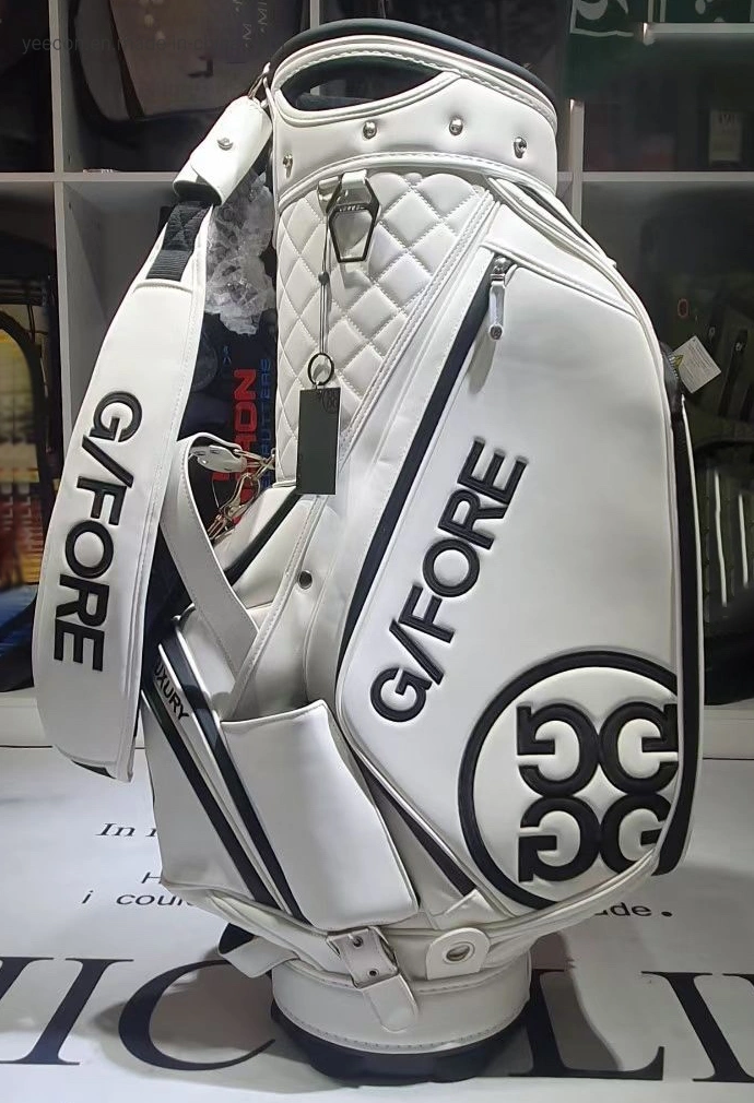 Golf Bag Golf Equipment Bag Golf Clud Bag High quality/High cost performance  PU Leather Waterproof Bag White Blue