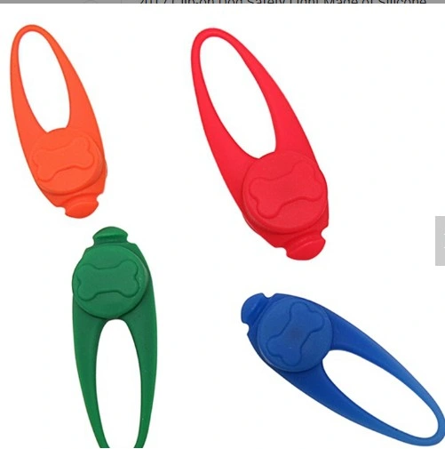 Produits pour chiens en silicone LED Clip sur le collier pour animaux de compagnie Collier pour chien Collier pour chien