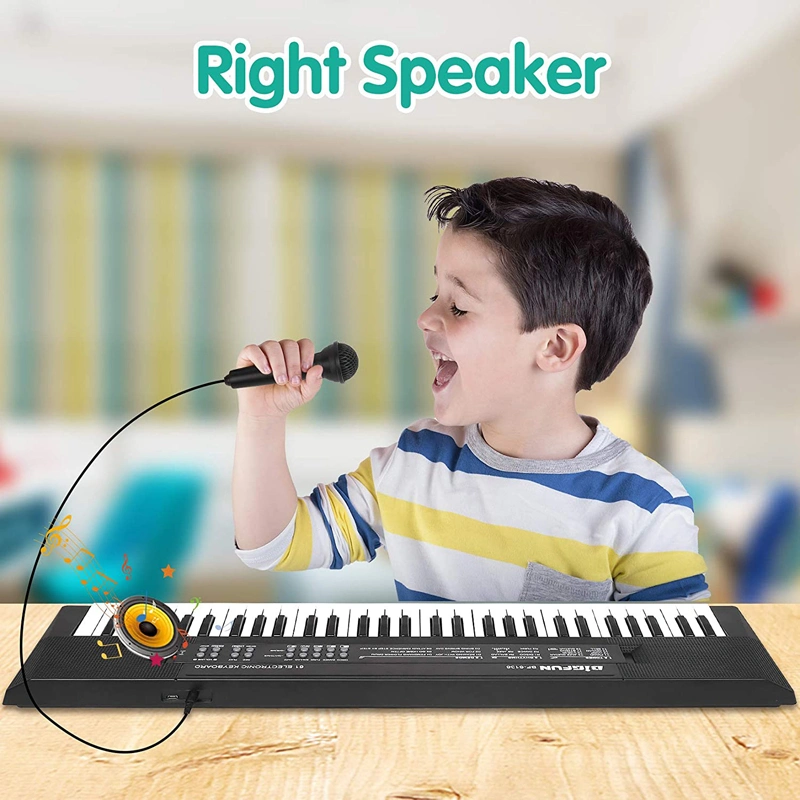 Kids Piano Keyboard 61 Keys Musical Toys for Kids Portable Piano with Microphone Music Educational Toy Gift Electronic Keyboards