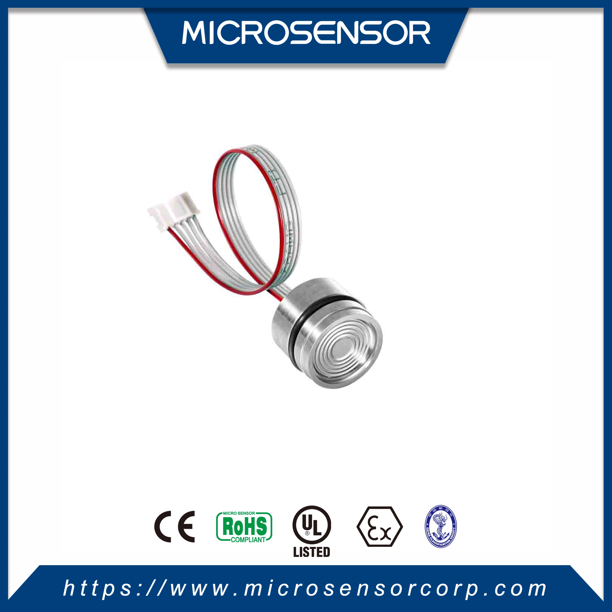 MicroSensor MPM3801 3.5bar Intelligent Digital I2C Output Pressure Sensor for Industrial Process