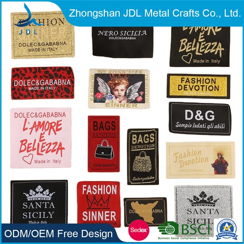 China Wholesale/Supplier Maker Custom 3D Adhesive Sticker Hardware Brand Epoxy Logo Aluminum Garment Tag Metal Woven Clothing Label for Jean Bag Handbag Furniture Bottle