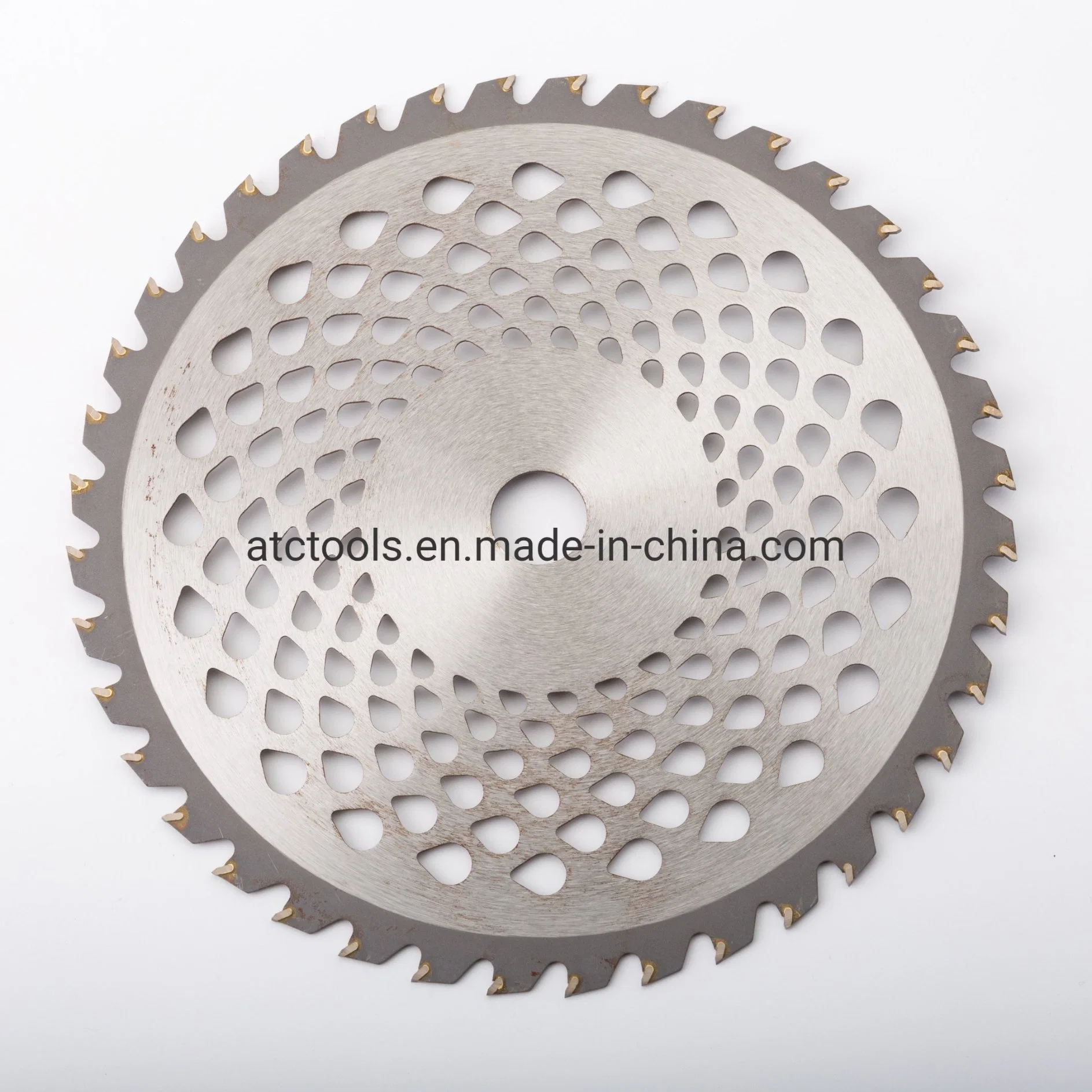 255X1.25X25.4X40t 6X24 Drip Holes Flat Brush Cutter Blade