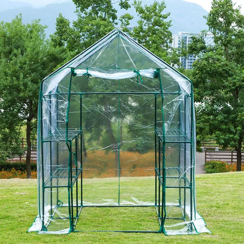 Garden Greenhouse Waterproof Transparent PVC Cover Plant House Outdoor Walk-in Greenhouse