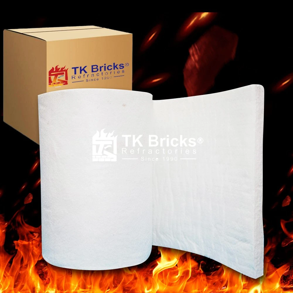 Line Heaters Insulation Material Ceramic Fiber Blanket Light Weight Refractory Blanket