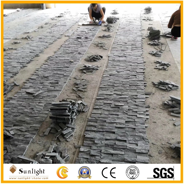 Natural Split Black Slate/Rusty Slate/Copper Slate/Blue Slate Culture Stone for Wall Cladding