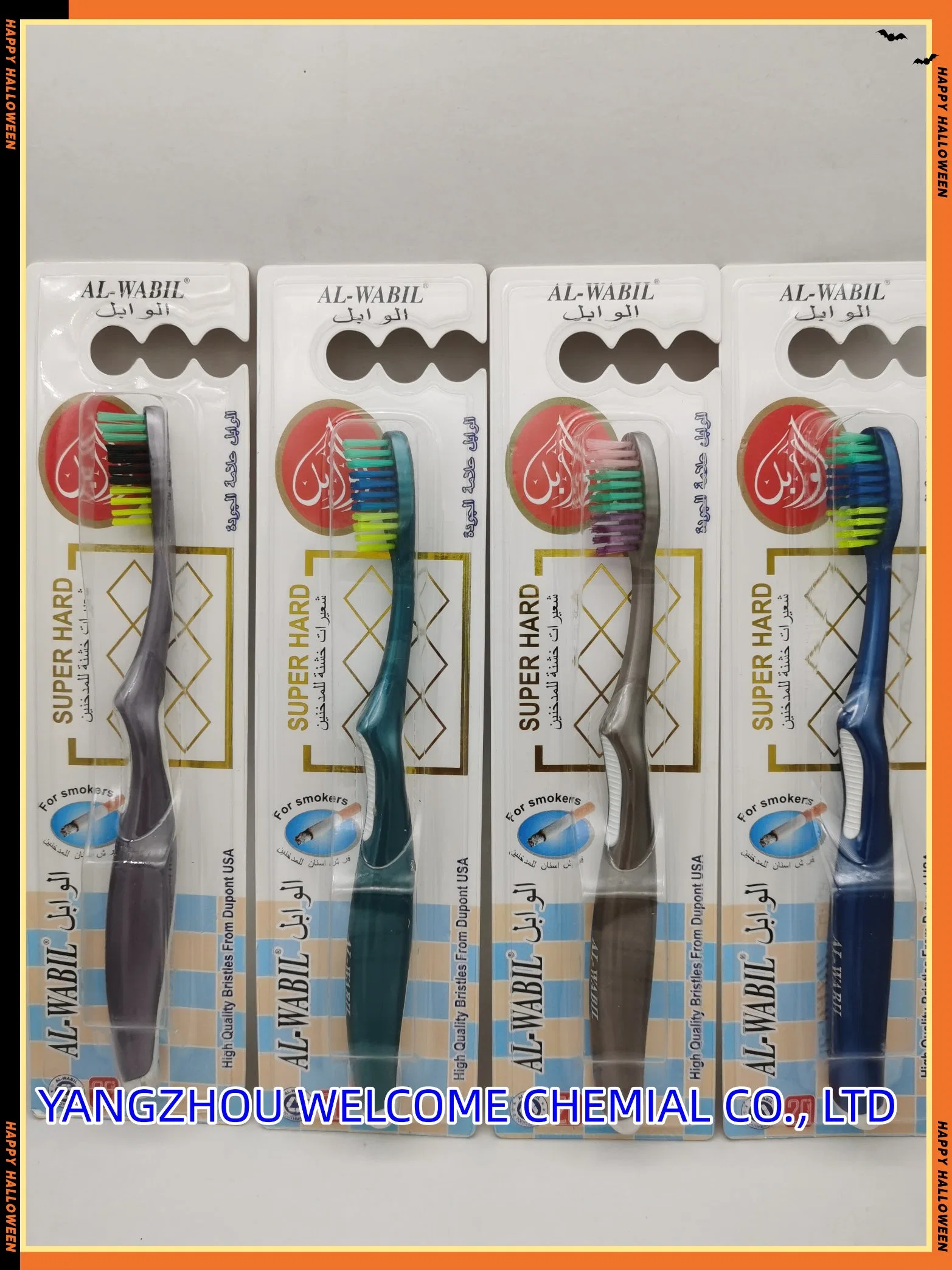 OPP Bag Packing with Free Cap Adult Toothbrush+Tongue+Cleaner