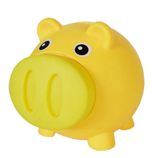 الجوت الترويجية شكل بيغ بنك Piggy بنك بلاستيك Piggy Bank خنزير