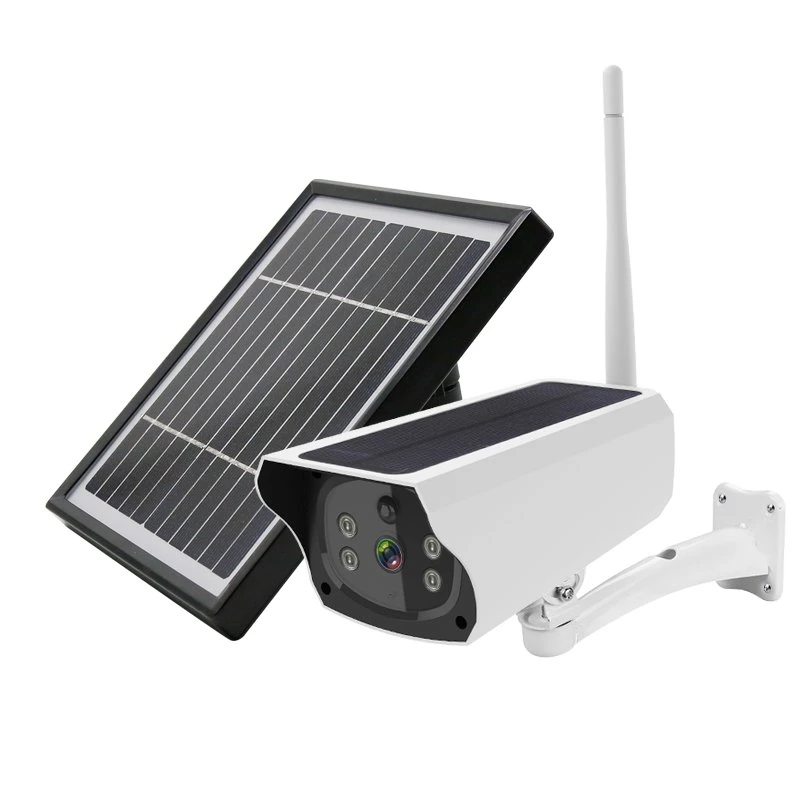 Caméra de sécurité CCTV extérieure alimentée par énergie solaire avec WiFi 4G HD IP à faible consommation d'énergie