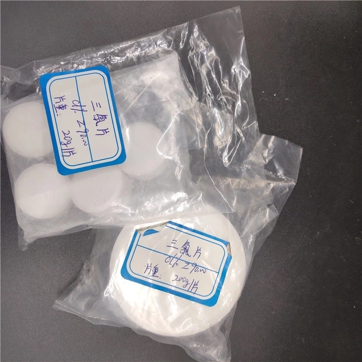 Swimming Pool Bulk Chlorine 3 Inch Stabilized Trichloroisocyanur Acid TCCA 90% Chlorine Tablets