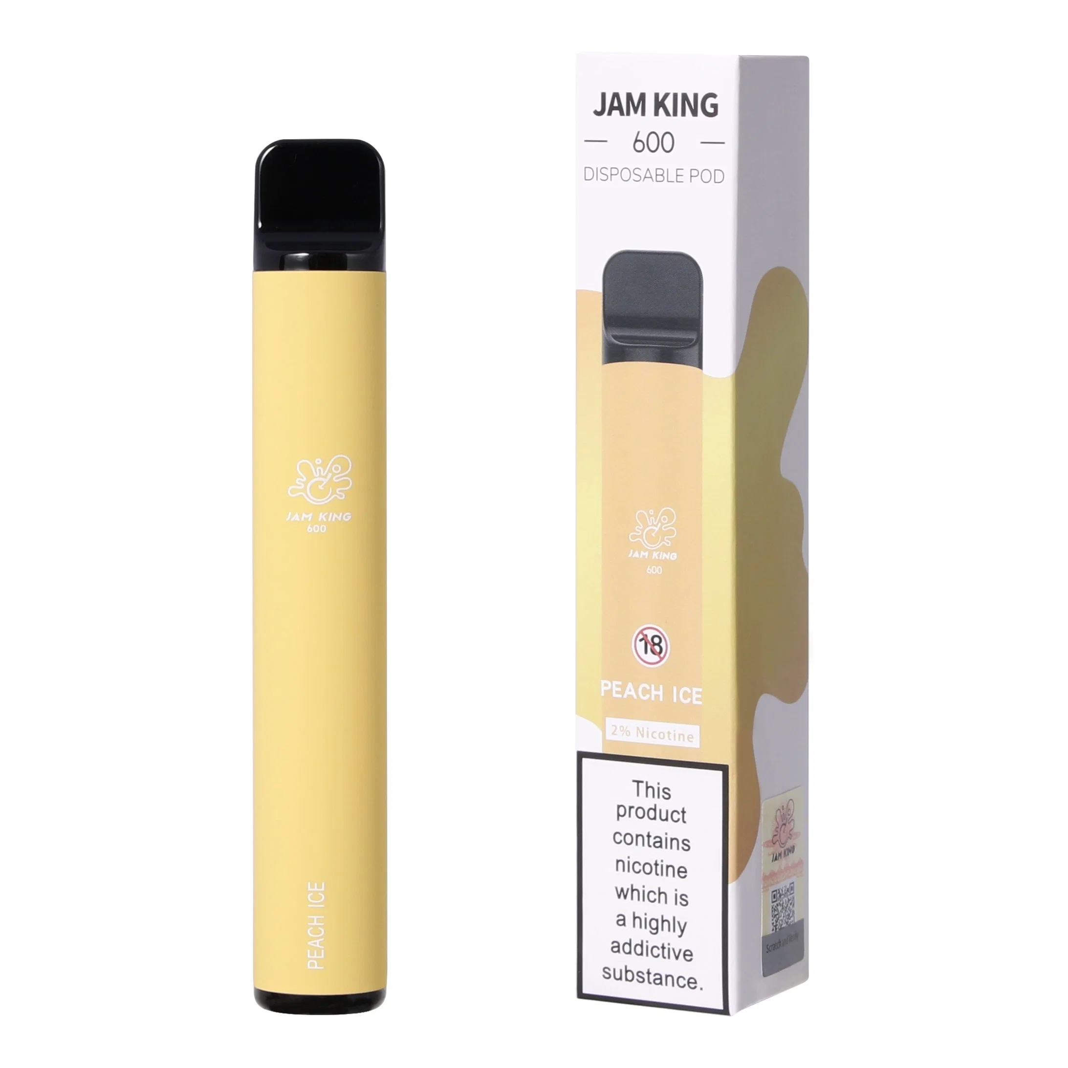 Jam King 600 Vape Puff Disposable/Chargeable E Cigarette 2ml 550mAh Battery Factory China Flavored Vapes Pen Bulk