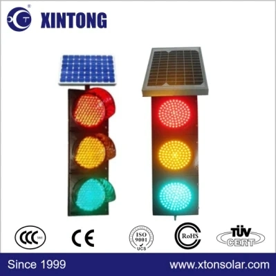 LED Red Road Warning Full Safety Barricade Solar Mobile cuenta atrás Luz intermitente de señal de tráfico