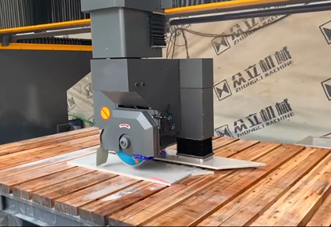 Automatic 5-Axis CNC Stone Cutting Machine Bridge Saw for Milling Marble Granite Quartz Slab Countertop Cutter Drilling Profiling Processing Machinery for Sale