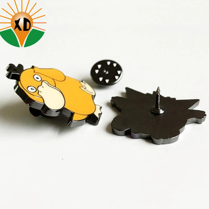 Manu Pink Poppy Custom Logo No Minimum Quantity China Wholesale/Supplier Pokemon Pikachu Game Cartoon Metal Crafts Brooch Pins Luxury Women Enamel Pin