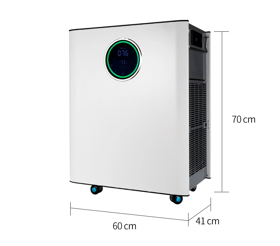 أفضل آلة لتفكيك الهواء H13 فلتر HEPA Ion UV السلبي تعقيم جهاز تنقية الهواء بواسطة محرك تيار مستمر لا فرشاة