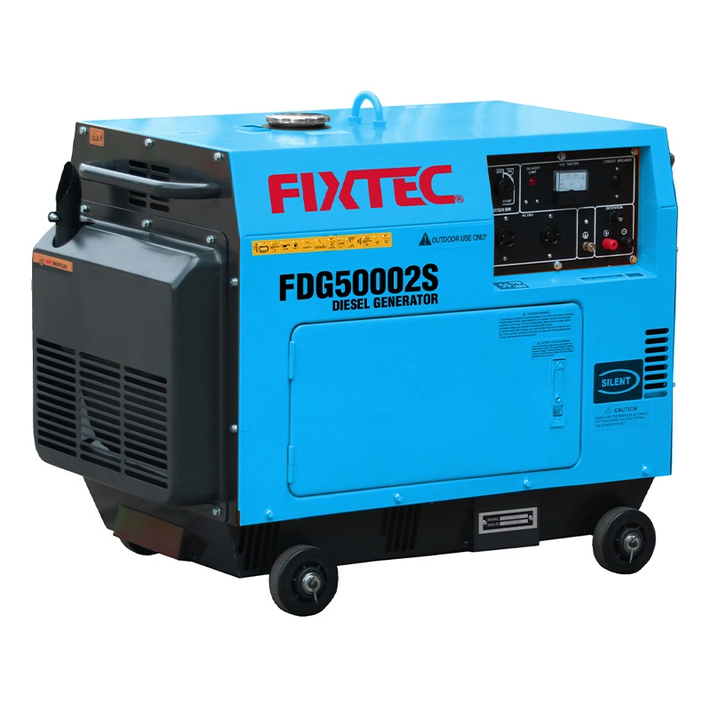 Fixtec 5kw Diesel Generator Electric Power Portable Silent Diesel Generator Set