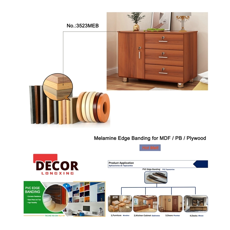 0,4mm- 3mm PVC decoración plástico Escritorio Madera Muebles borde de la banda Recortar cinta