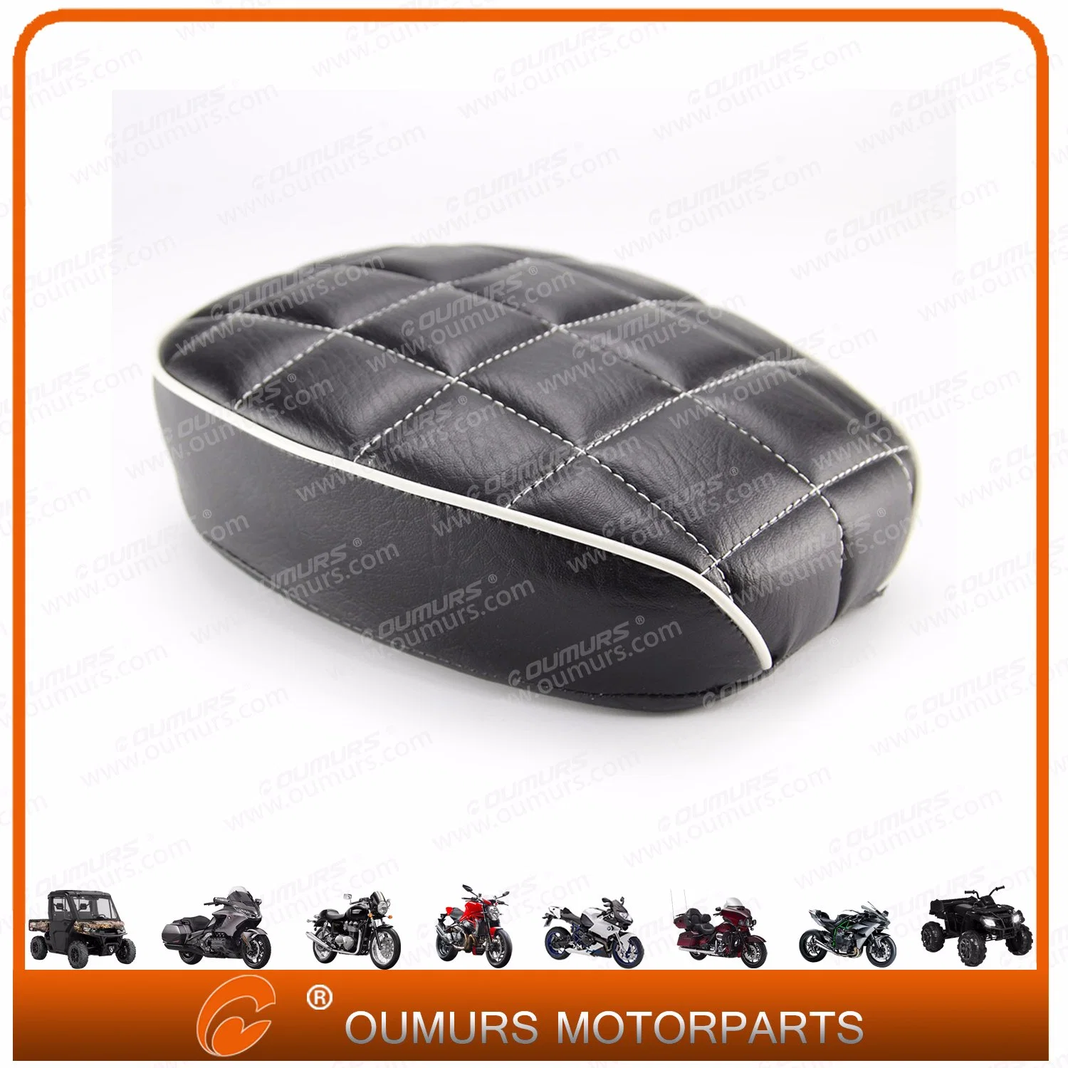 Motorcycle Spare Parts Passenger Leather Seat for Harley Sporster