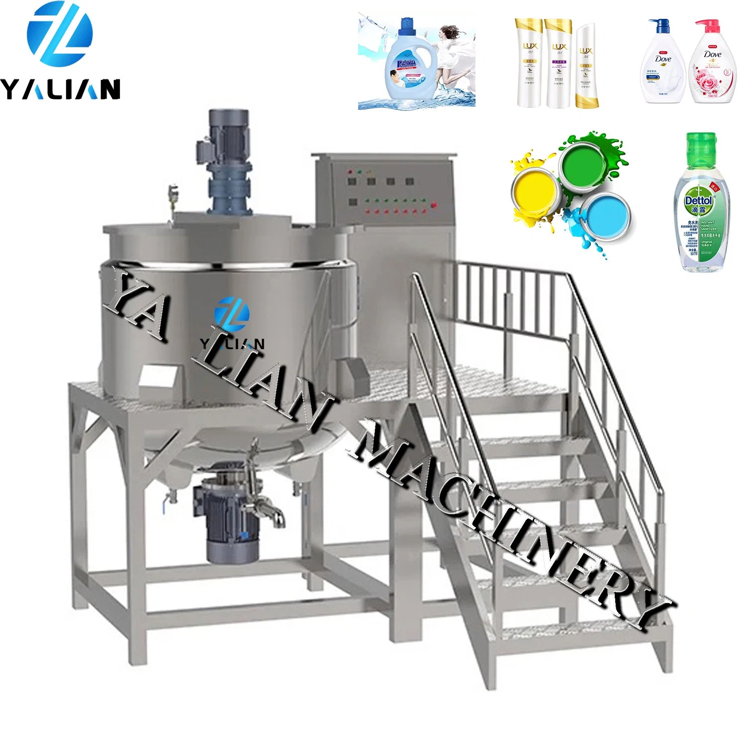 Hot Sale Liquid Soap Shampoo Conditioner Mixing Equipment with High Shear Homogenizer