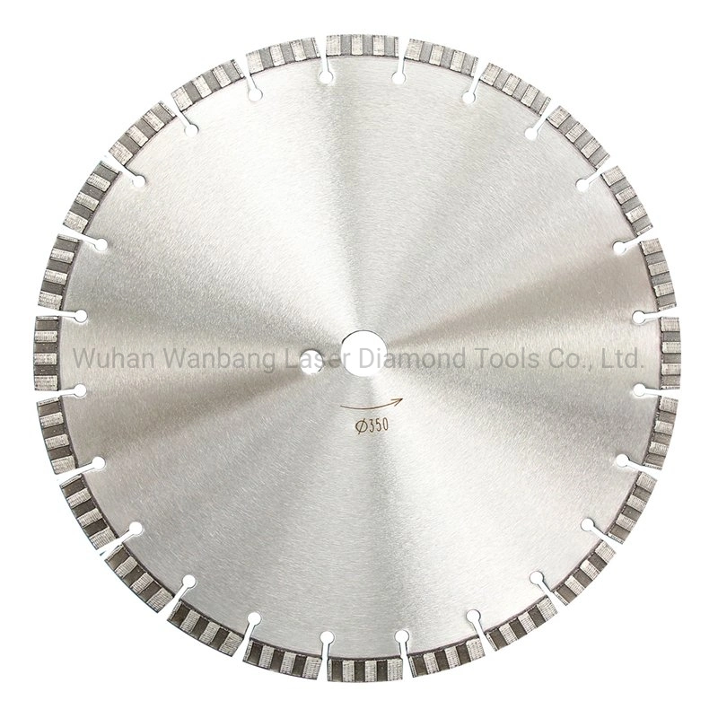 350mm Diamond Cutting Disc for Handheld Saw with Arix Pattern Segment