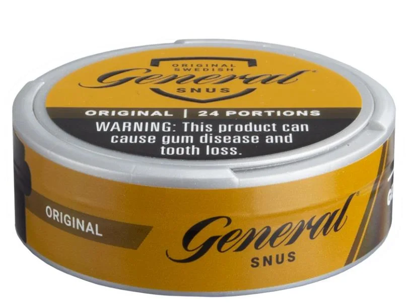 Tabaco sem combustão geral livre porção original Os Snus Snus Sueca 24G 0,85% de nicotina