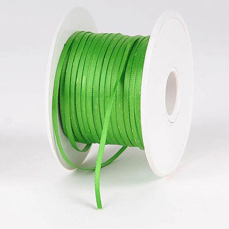 Customized Wholesale/Supplier Stock Plain Color Polyester Grosgrain Satin Wrapping Ribbon for Gift Packing