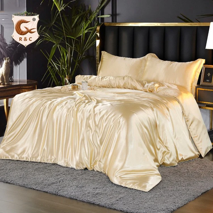 Satin Sheet Set Luxury Silky Satin Bedding Set with Deep Pocket