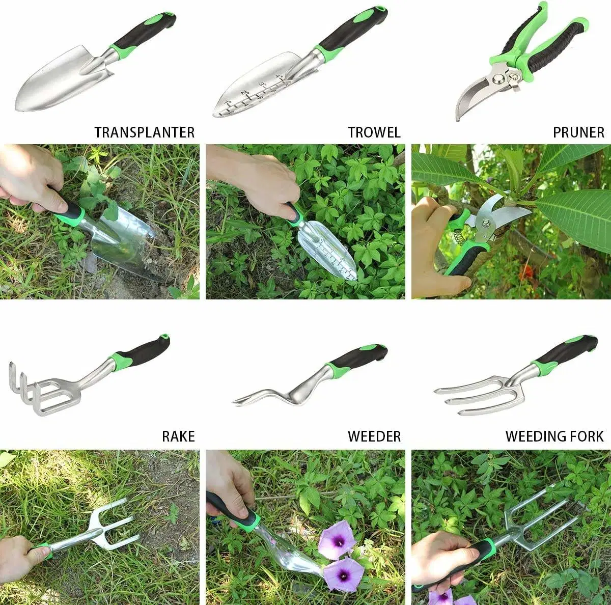 5 PCS Set Aluminium Outdoor Garden Tools Set