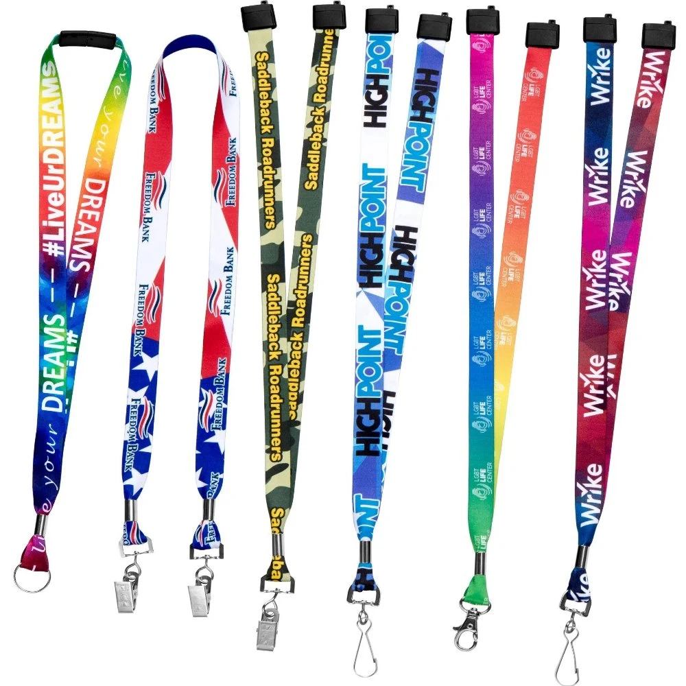 Full Colors Dye Sublimation Printed Lanyards