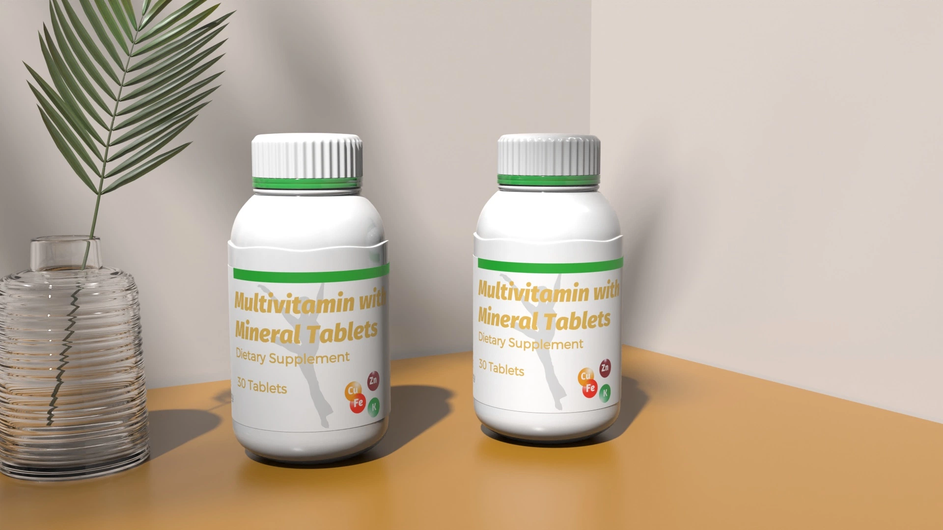 Suplemento Multivitamínico y minerales de la salud tabletas medicina Bodycare