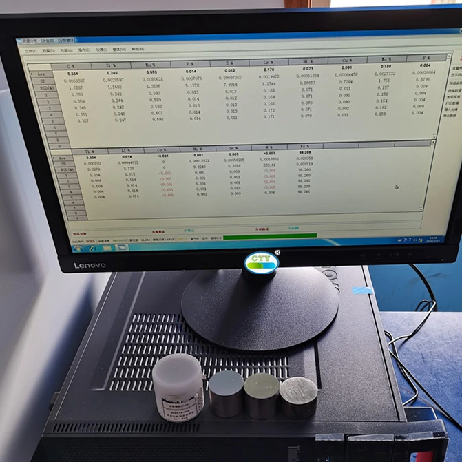 Espectrofotómetro de leitura Full Spectrum Direct, espectrofotómetro de emissão óptica Spark para elementos metálicos ferrosos (ferro e aço) e instrumento de análise não ferroso