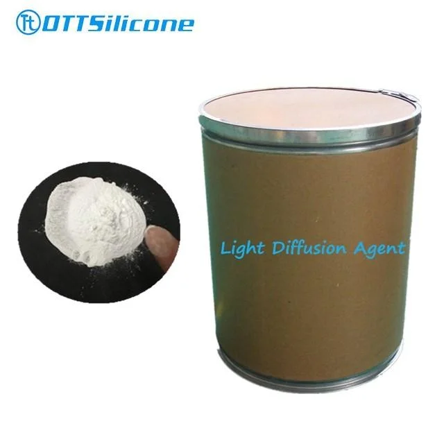 White Color Silicone Resin Powder/Light Diffusion Agent for LED Light, PMMA, PC