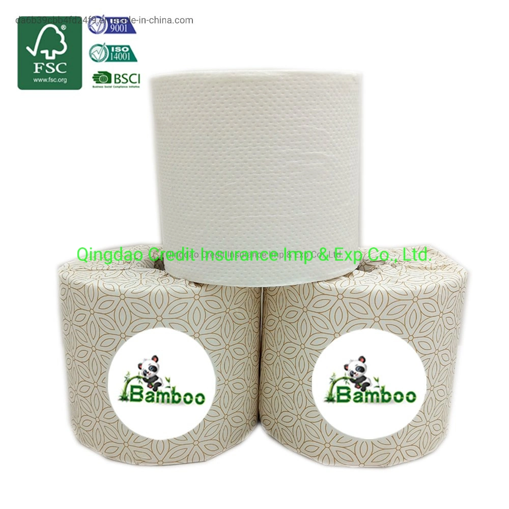 100% Virgin Pulp 2/3 Ply Wholesale/Supplier Price Bathroom Bamboo Toilet Paper Tissue Paper