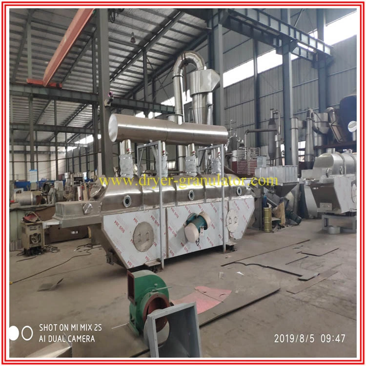 Horizontal Vibrating Fluid Bed Drying Machine for Dihydroxy Benzene, Salt, Granulate Sugar, Brown Sugar