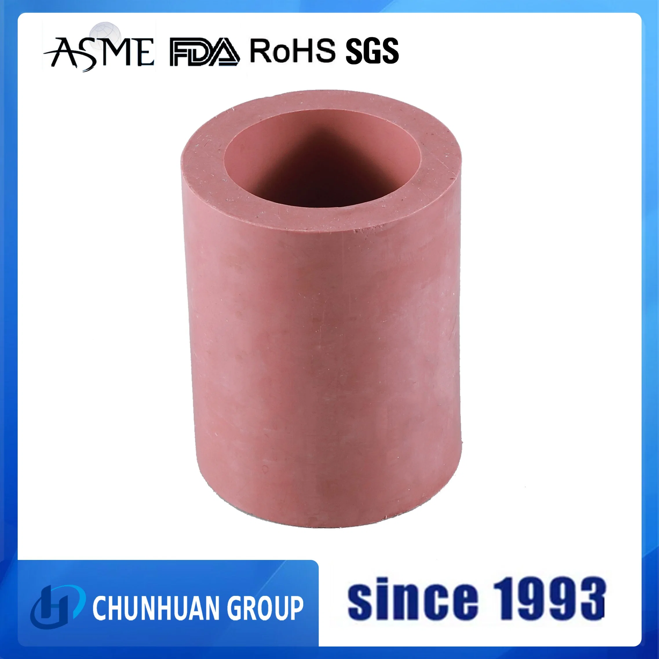 Anti-Oxidant Colored Graphite/Bronze/Carbon Filled PTFE Plastic Pipe Fitting