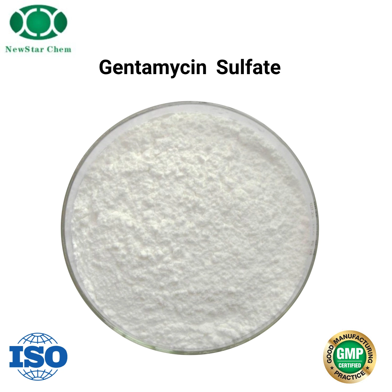 Gentamycin sulipate CAS1405-41-0 USP EP الجودة العالية الجودة من معهد البترول الأمريكي API المستحضرات الدوائية الكيميائية