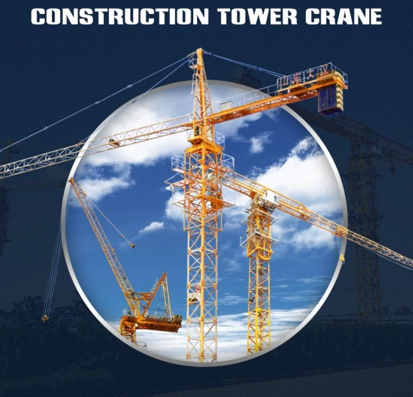 8t/10t Max Loading Dahan Construction Tower Crane Qtz125 (PT6513) Used Crane for Sale