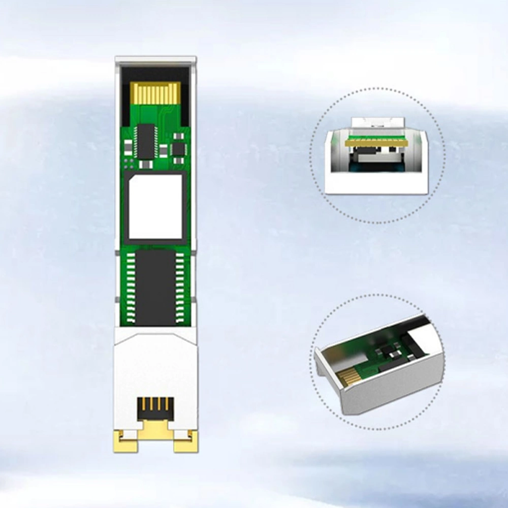 Factory Direct Sale Fiber Optic Equipment Hot-Pluggable 10 Base-Trj-45 Copper SFP+ Optical Transceiver Module SFP Optical Transceiver