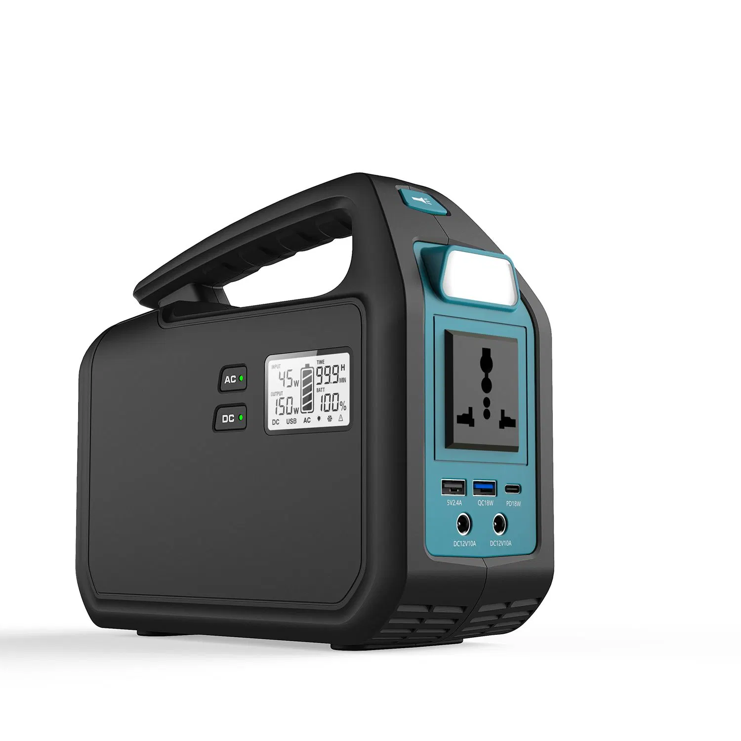 Portable Power Station 150W Power Gnenerator Supply with Inverter for Outdoor Use