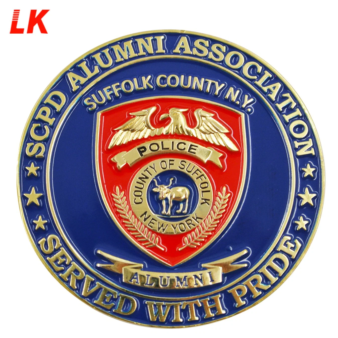 Custom Metal Gold Soft Enamel Die Casting Two Sides Challenge Coins