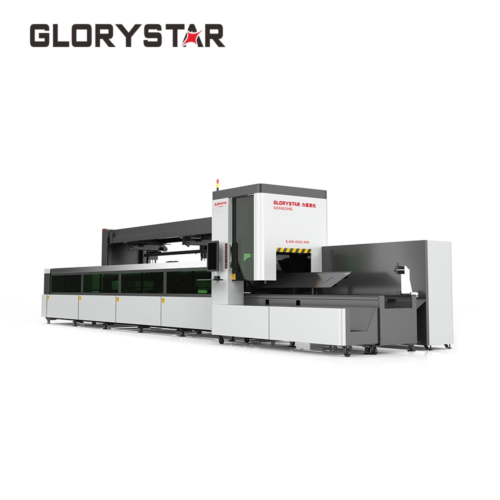 Cheap 3 Chucks Square Tube Fiber Laser Cutting Machine for Advertising Decoration